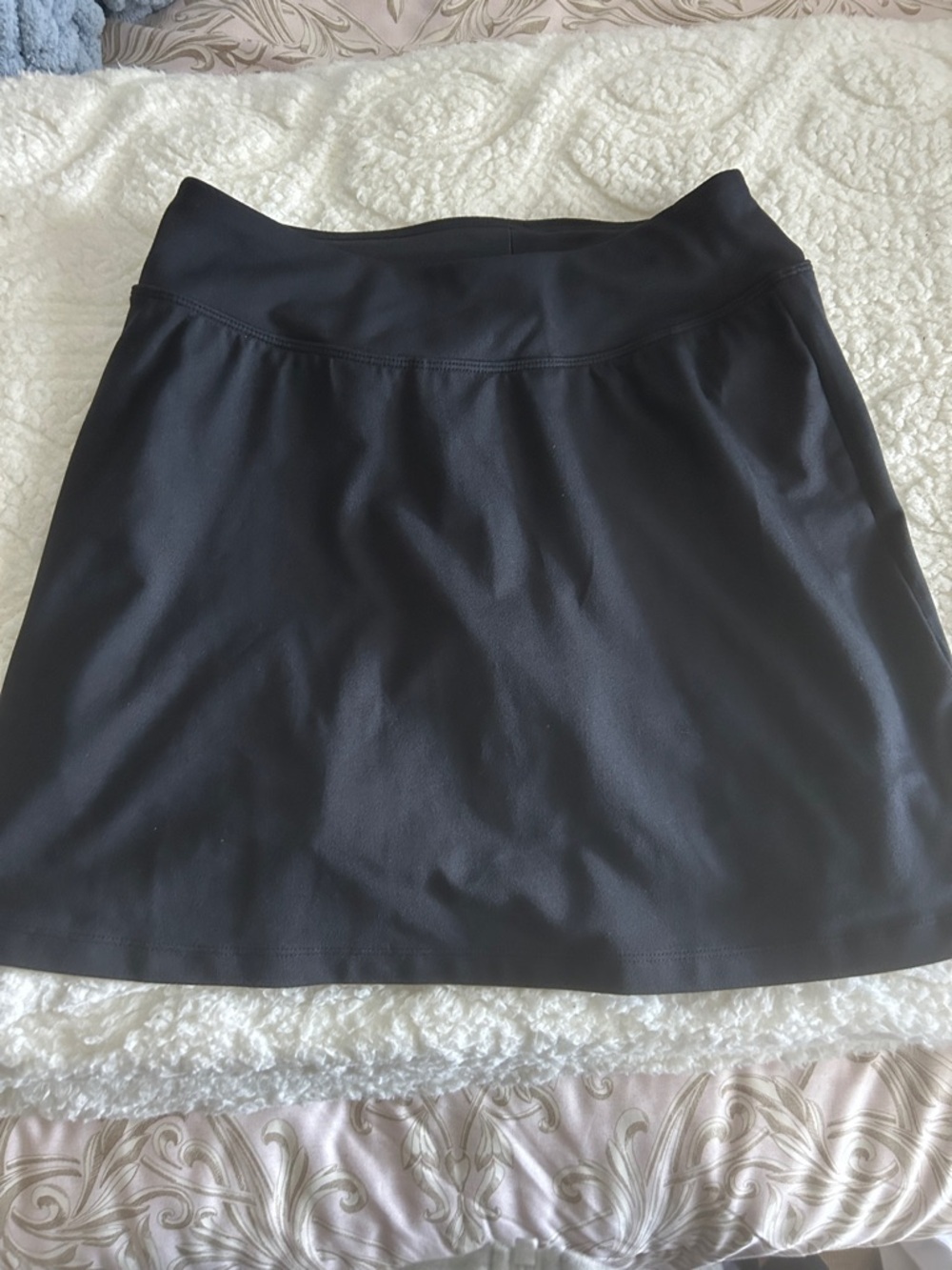 Title Nine Black Active Mini Skirt with Wide Waistband